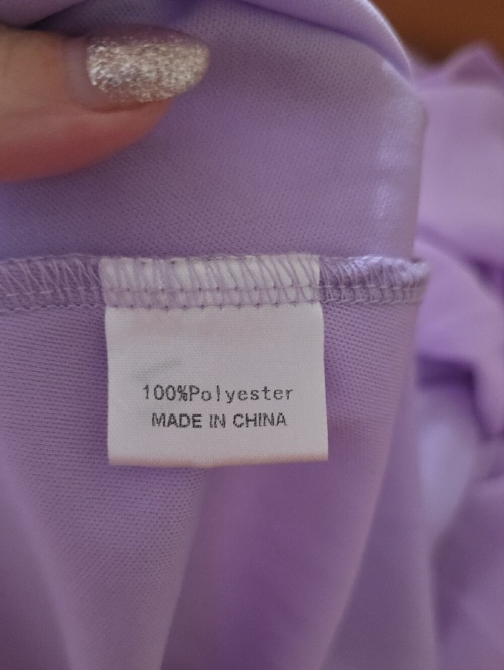 Lavender V-Neck Pleated Maxi Dress - Picture 8 of 9